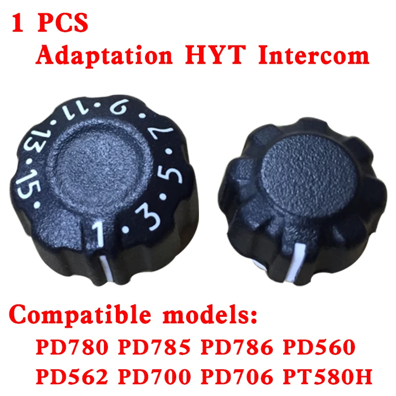 1Pair HYT Hytera Radio Accessories Power Volume Channel +Frequency Knob