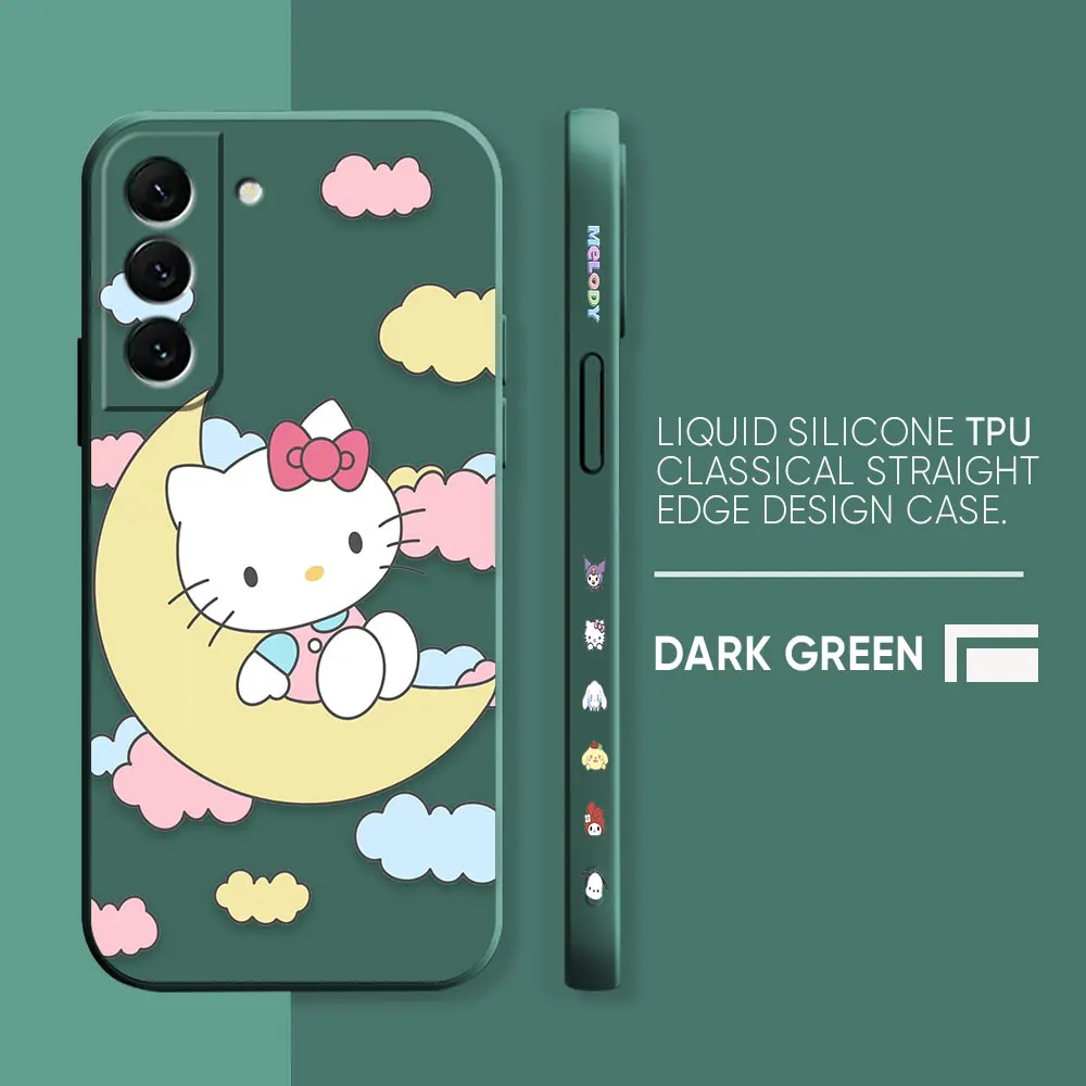 thumbnail image 1 of Cute Hello K-Kitty Cat TPU Case For Samsung S23 S22 S21 S20 FE S11 S11E S10 S10E S9 S30 Ultra Plus 4G 5G Colour Case Funda Shell, 1 of 5