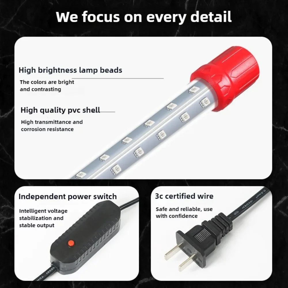 LED Aquarium Light Arowana Fish Tank Lamp Special Lure Tanning