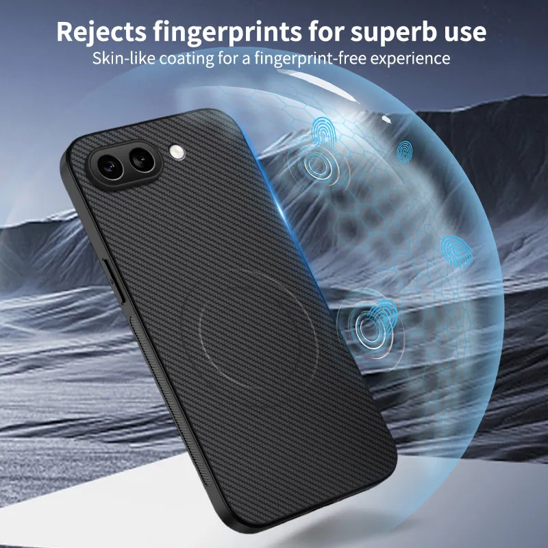 Kevlar Aramid Fiber Ultra Lightweight Magnetic Protective Phone Case - Carbon Fiber Design