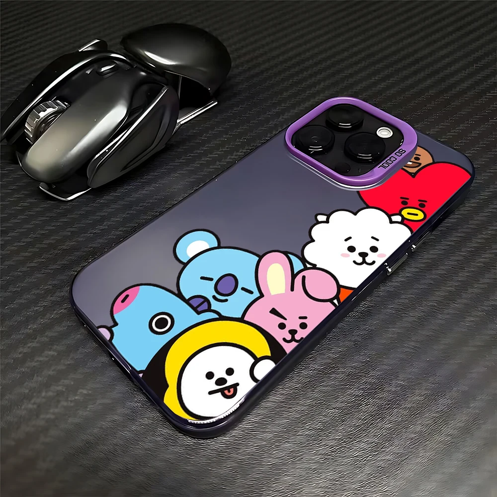 Adorable Cartoon Character Phone Case with Anti-Fall Matte Finish