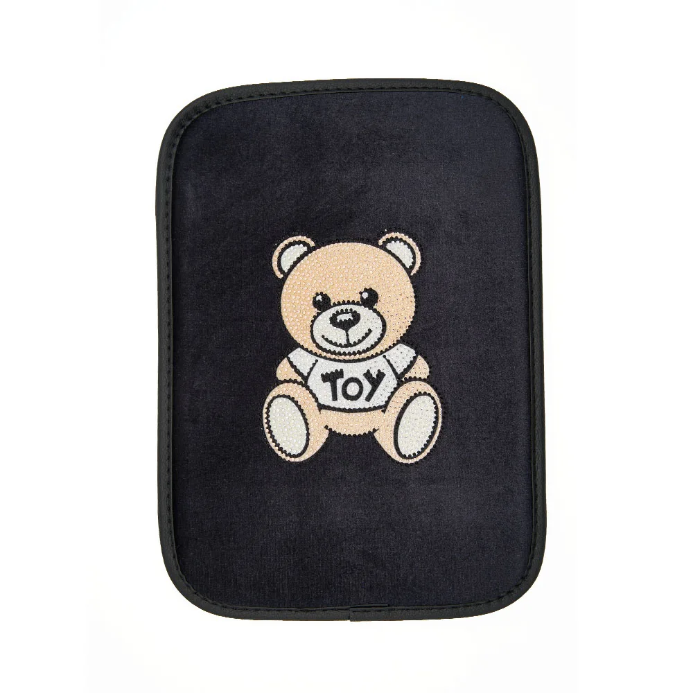 Bling Car Armrest Cover Diamond Rhinestone Bling Car Accessories for Women Girl Cute
