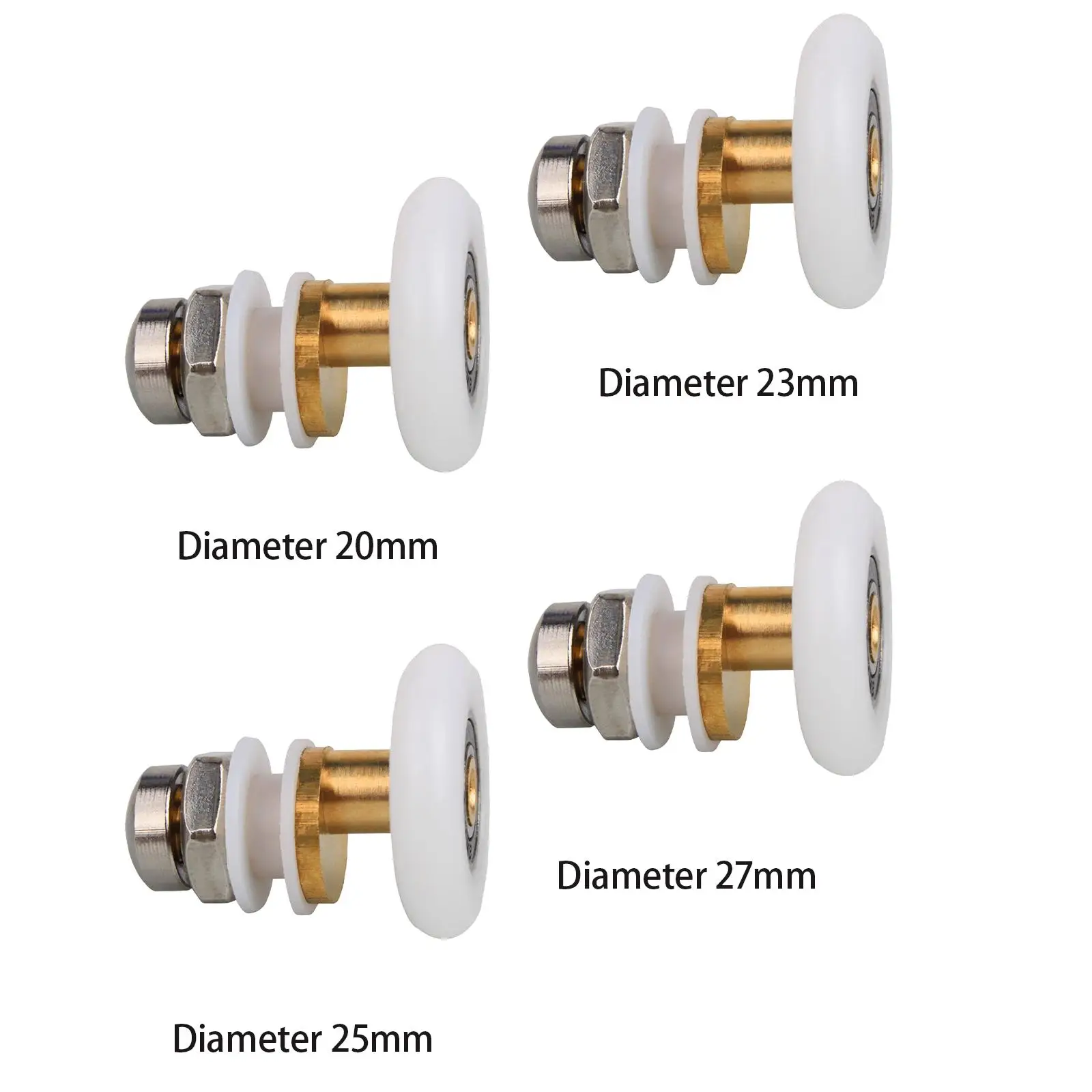 Shower Door Rollers Pulleys/Guides/Wheels