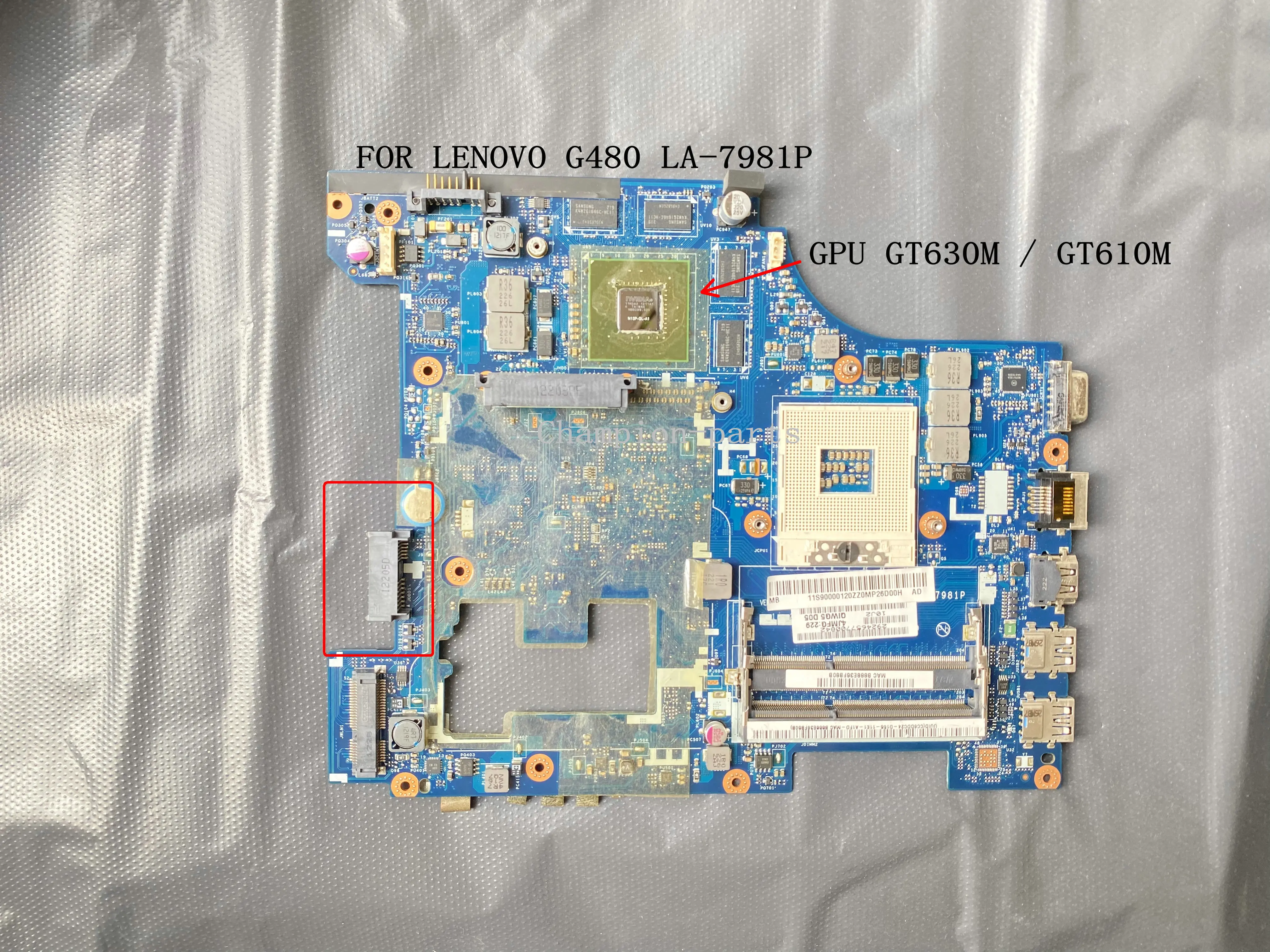

QIWG5_G6_G9 LA-7981P материнская плата для ноутбука LENOVO G480 материнская плата GPU G630M / GT610M