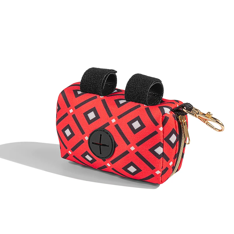 Dog Bag Holder Large Capacity Neoprene Waste Dispenser For Leash