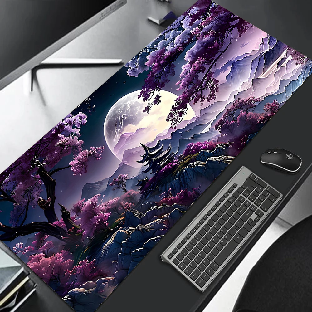 Килимок для миші Cherry Blossom Sakura Japanese Gaming Home Mousepad XXL Килимок для клавіатури Офісний килим Килимок для ноутбука Килимок для миші Аксесуар для столу