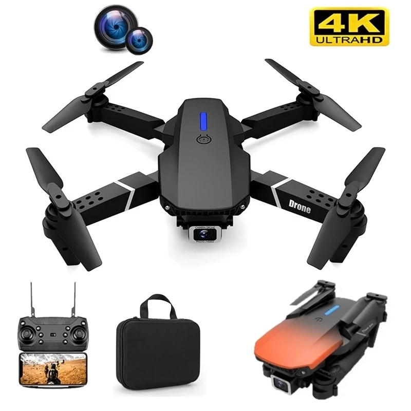 

2023 New Quadcopter E88 Pro WIFI FPV Drone With Wide Angle HD 4K 1080P Camera Height Hold RC Foldable Quadcopter Dron Gift Toy