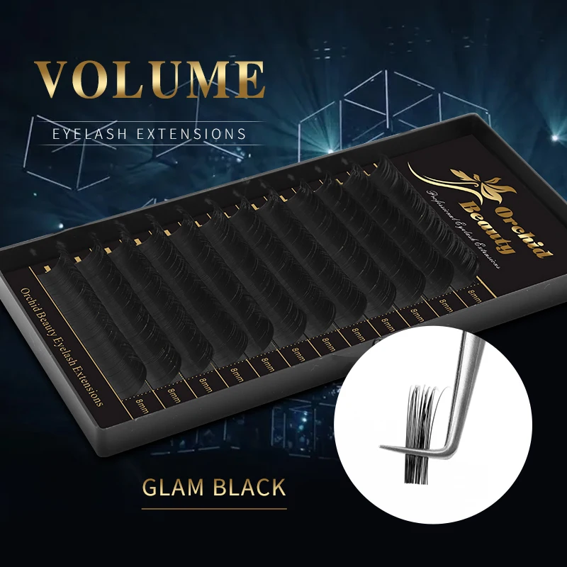 

Orchid Beauty Lashes Eyelashes for Extension 8-15mm False Eyelash Individual Eyelash Extension Soft Silk Lashes