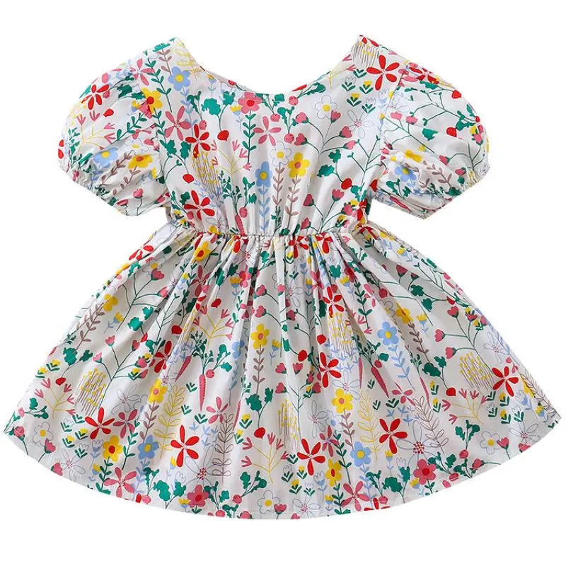 Summer Children Girls Floral Above Knee Dress 2022 CC04.04(2 ...