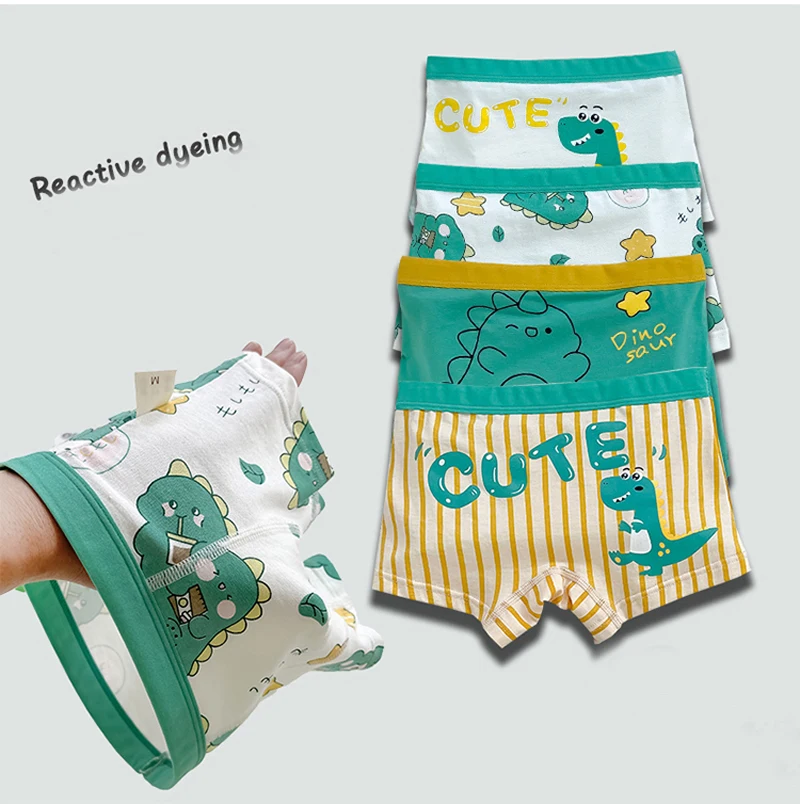 Baby Boys Girls Underwear Children Cartoon Dinosaur Cotton Flat Corner  Underwear Kids Four Seasons Shorts for 3T 4T 5T 6T 7T 8T - AliExpress