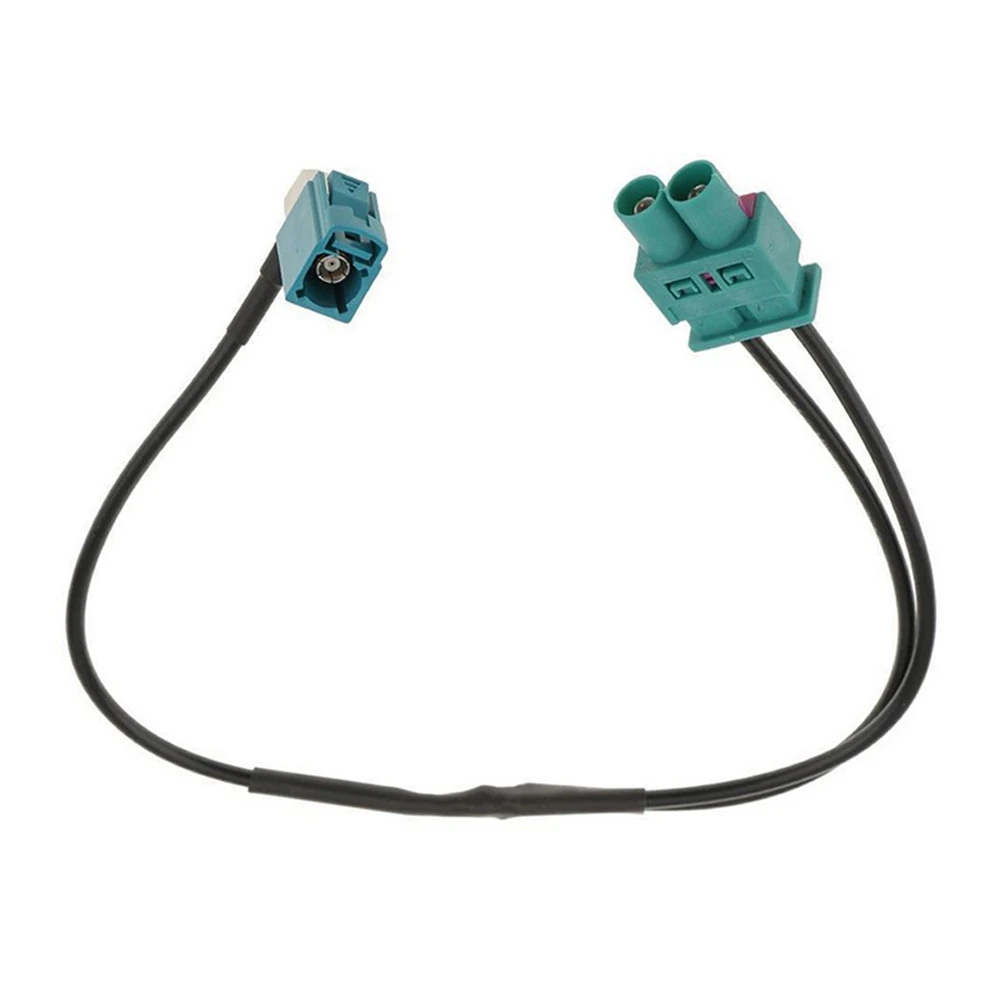 

Car Stereo Audio Conversion Antenna Double Fakra Plug 1 Male to 2 Female Adapter Cable Car Coaxial Speaker Line for Car
