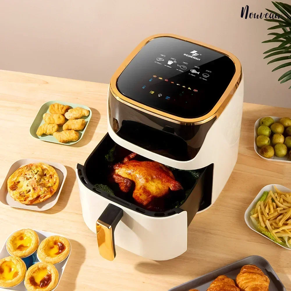 Intelligent air fryer large capacity household multi-functional intelligent oil-free smokeless electric oven 220V 2
