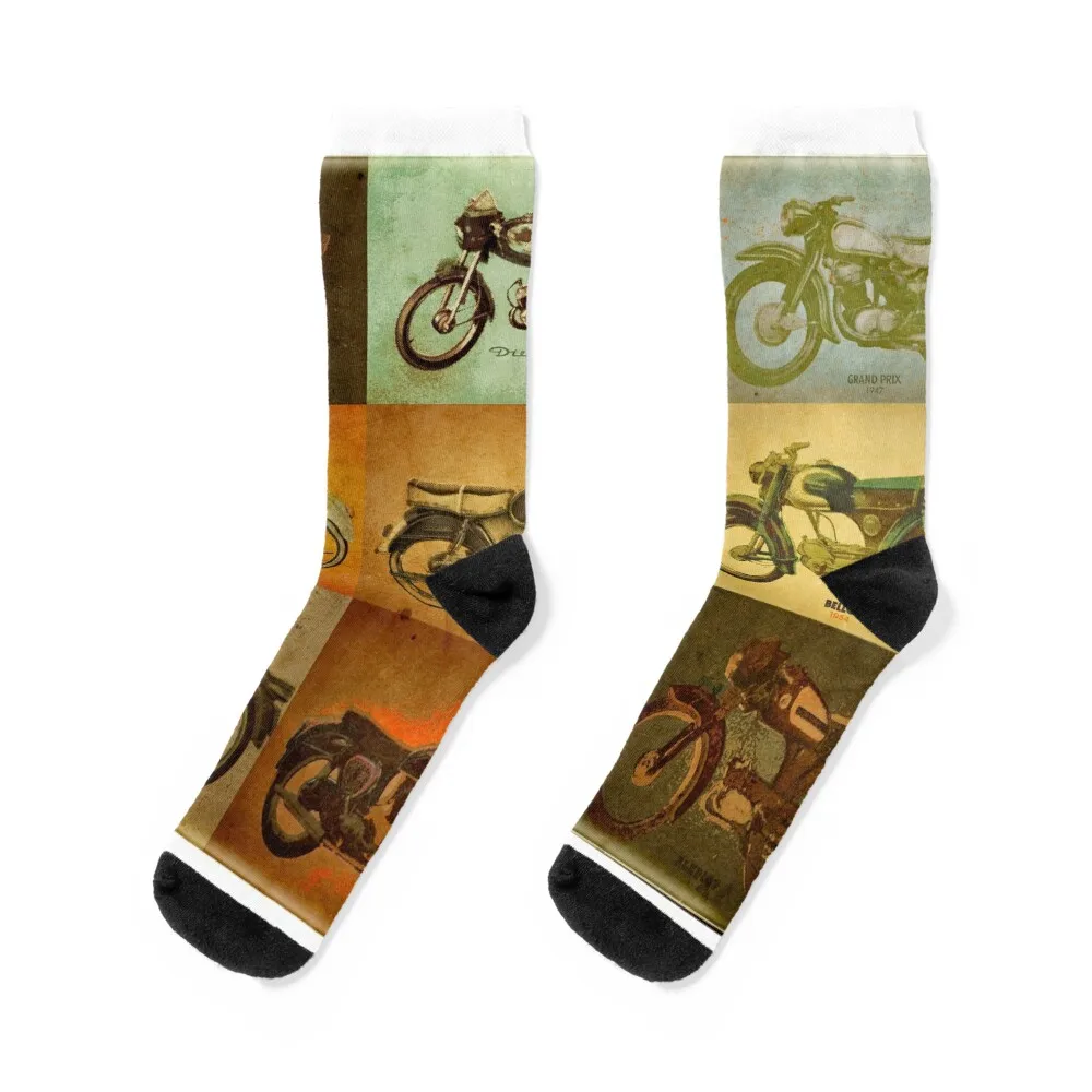 

Vintage Moto Socks short snow New year's Man Socks Women's