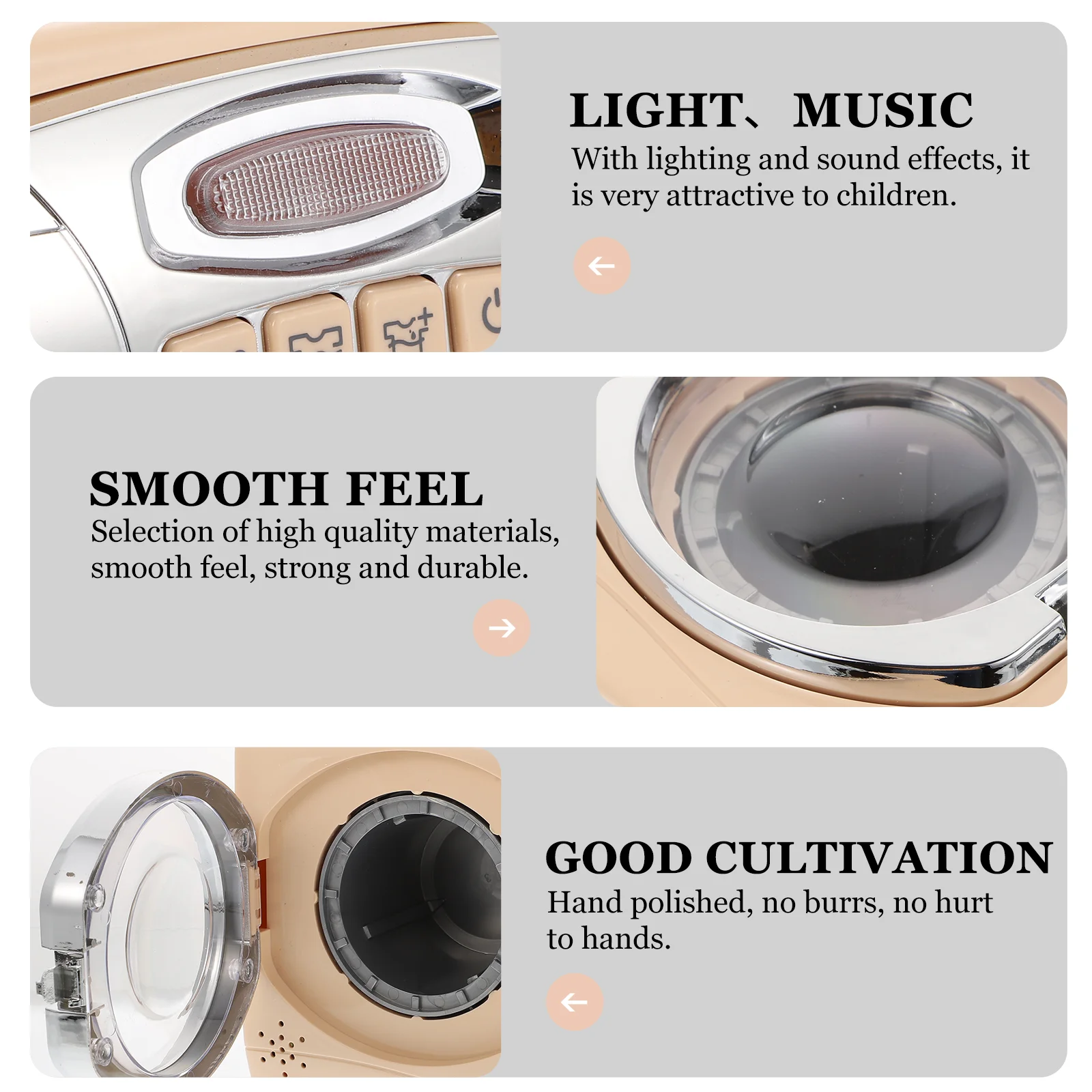 Oven Ornaments Children Toy Plaything Miniature Laundry Educational Khaki Kids Simulation Washing Machine 2