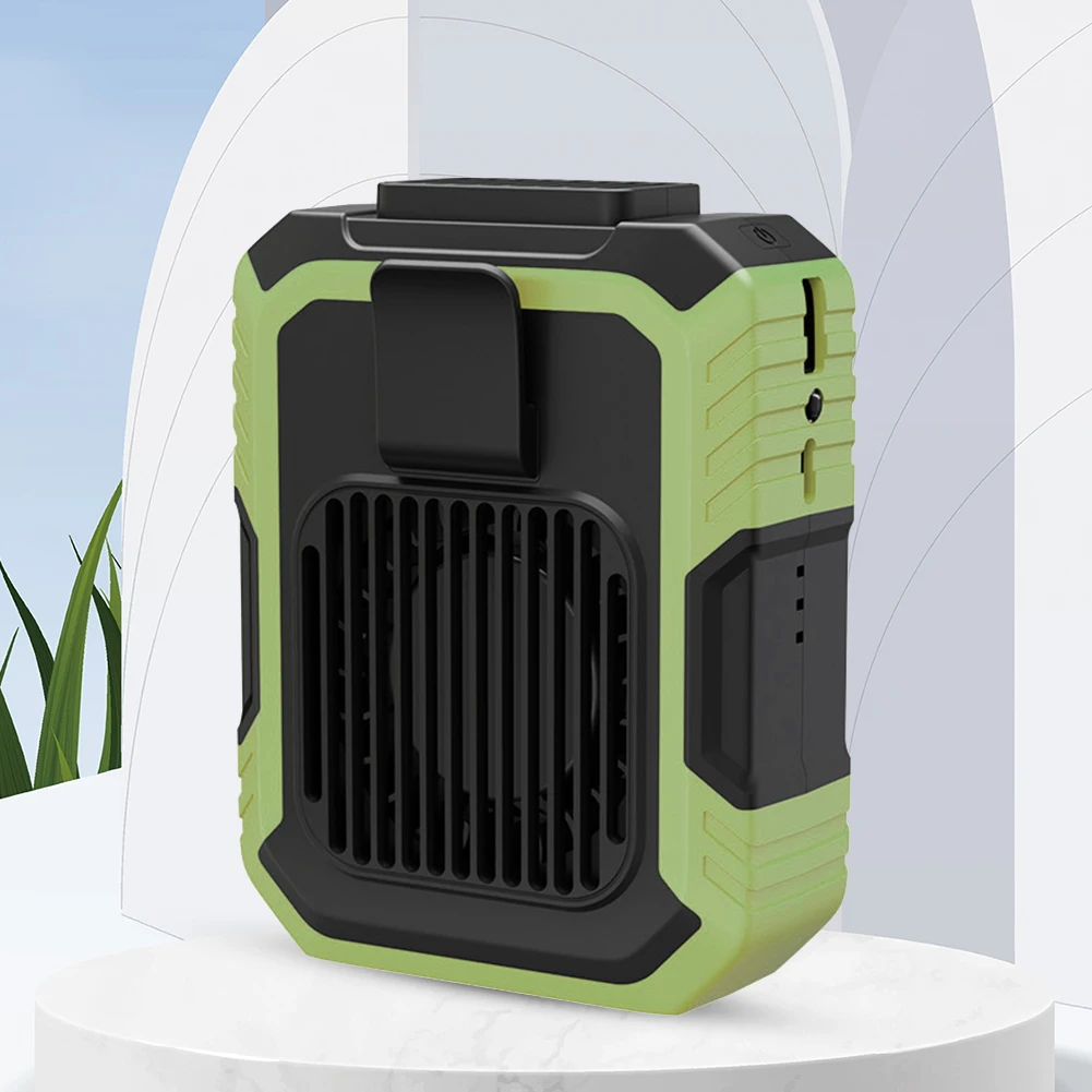 Portable Mini Waist Fan USB Rechargeable 4000mAh Waist Clip Fan Bladeless Electric Fan Cooler for Jobsite/Farm/Traveling/Fishing