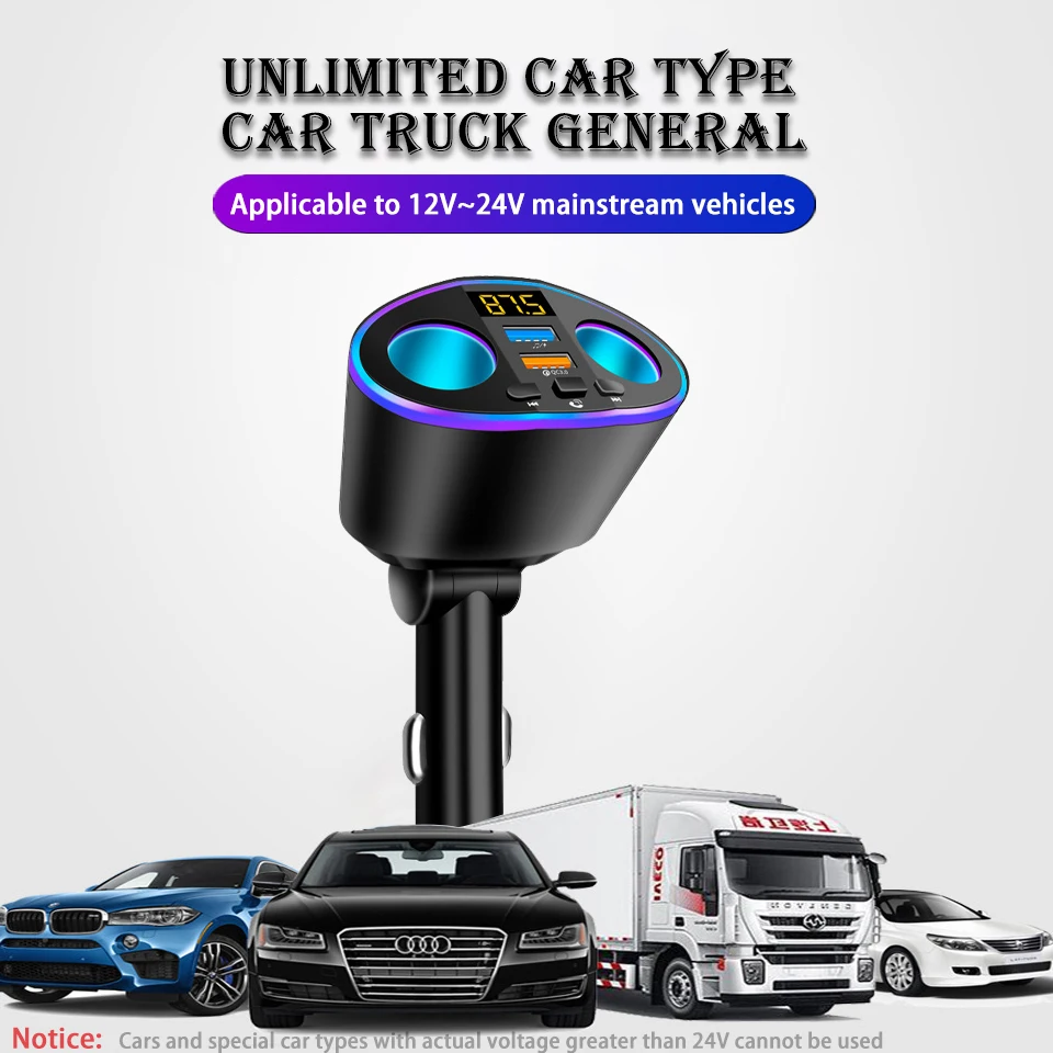    ȣȯ 5.0 FM ۽ű ŰƮ, MP3  USB QC3.0  , LCD ÷  