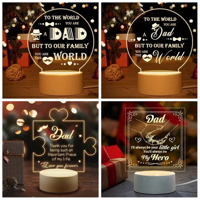 Fathers Day Lamp Mother's Day Gifts For Mum Acrylic Engraved