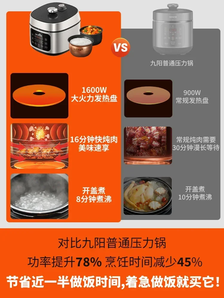 Joyong Electric Pressure Pot Home Electric Rice Cooker Integrated 5-liter Multi Function Fully Automatic Rice Cooker Electric 3
