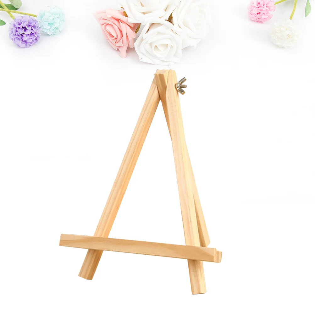 

Painting Easel Display Stand Tabletop Photo Stand Natural Wood A-Frame Painting Easel Students Artist (9 X 15Cm)