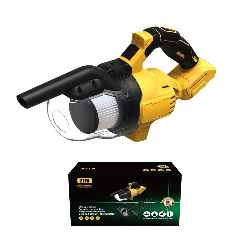 Handheld Vacuum Cleaner 2pcs Filter Electric Cordless For Home Car Pet Hair Clean For DeWalt 20V Battery