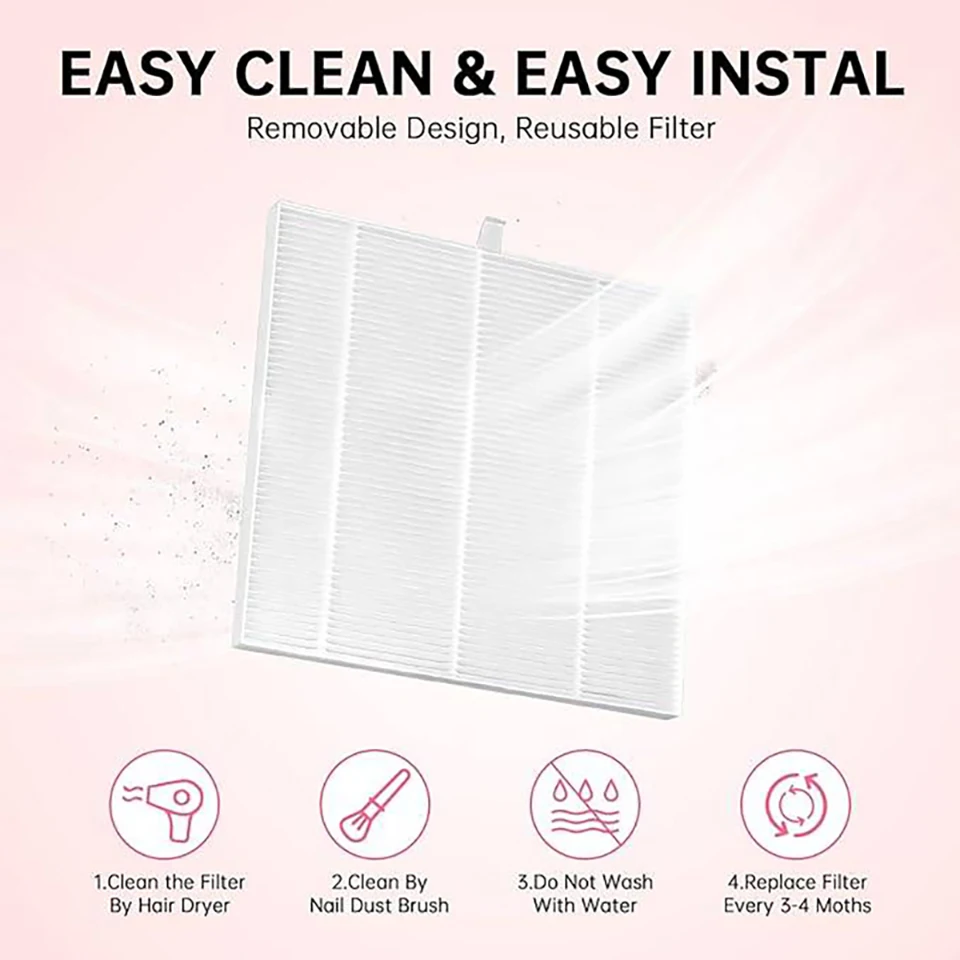 Description Picture 6 of itemNail Dust Collector extractor de polvo para unas Powerful Vacuum Fan Vent Dust Collector Extractor Dust Suction Machine forNails