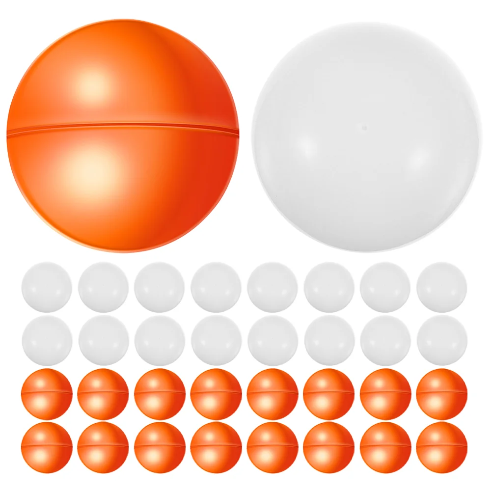 50 Pcs Open The Cover Game Ball Lottery Pit Balls Raffle Drawing Pvc Drum Party Activity Props Plastic