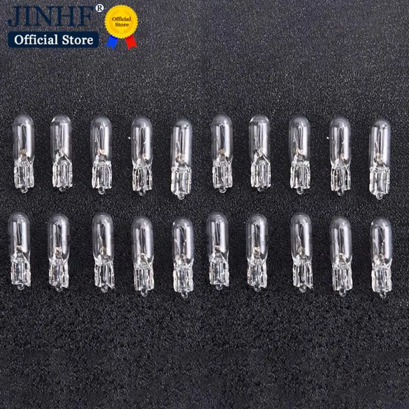 

20Pcs Halogen T5 W2W Bulb 12V Car Instrument Lights Dashboard Bulb Auto Interior Warnning Light