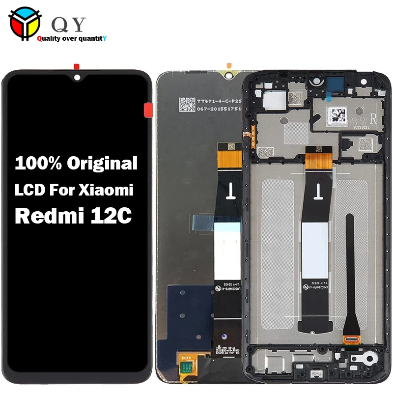 

Original 6.71" LCD Display Touch Screen IPS LCD Screen for Xiaomi Redmi 12C Digitizer Full Assembly with Frame Telephone Access