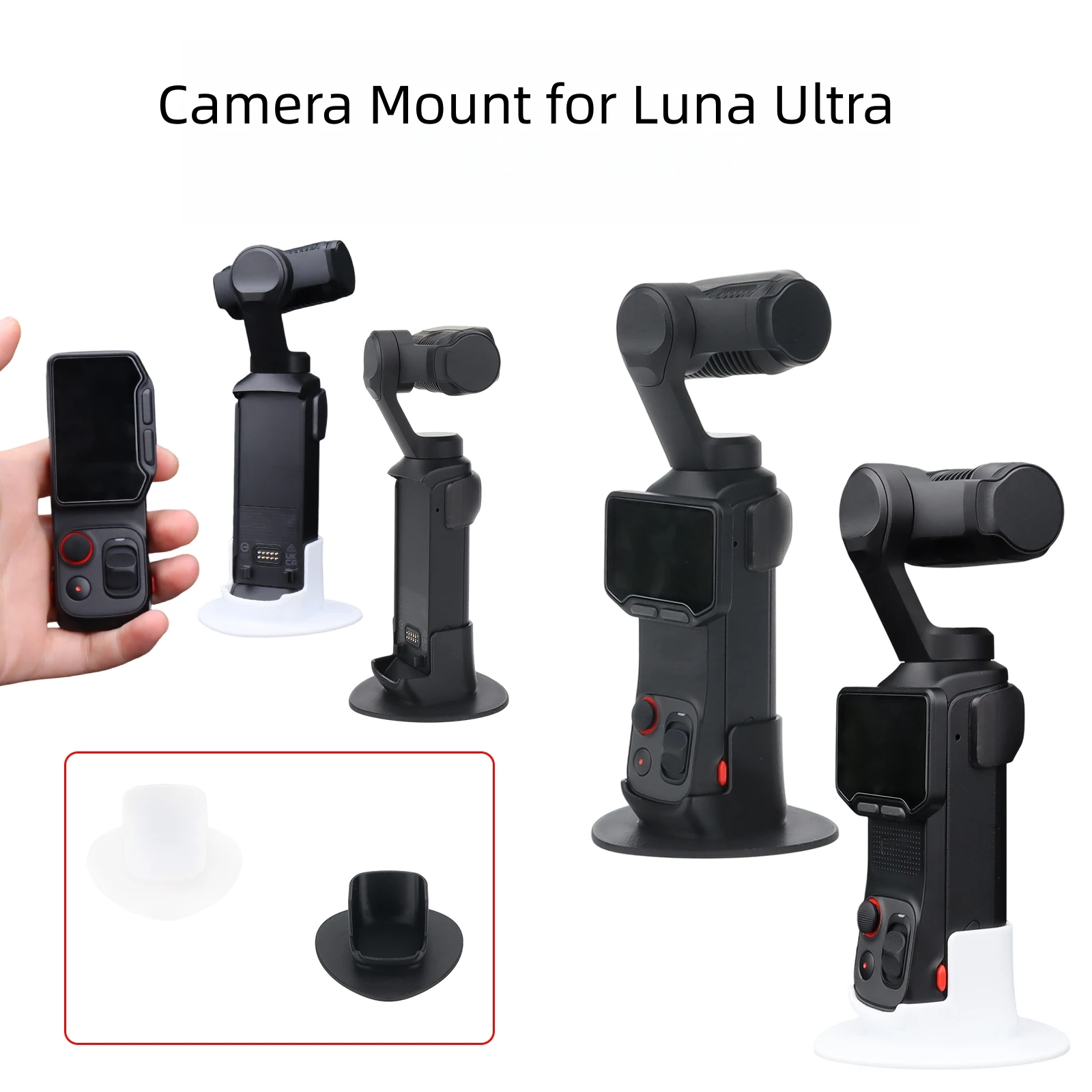 Luna Ultra 스탠드 베이스 마운트, 미끄럼 방지 안정적인 카메라 베이스 홀더 Luna Ultra 카메라 액세서리용 직립형 도킹 마운트