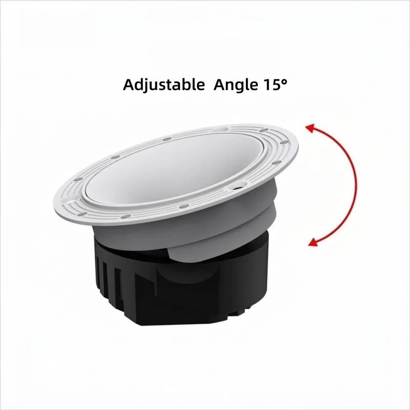 2026Pre Embedded Hidden15 °   조정 가능한 디밍이 가능한 LED COB 다운라이트 천장 램프 스포트라이트7W12W15W AC85-265V 홈 오피스 매장용