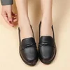 New Spring Women Shoes Low Top Round Head Loafers Waterproof Soft Leather Shoes Solid Color Versatile Casual Shoes Zapatos Mujer 4