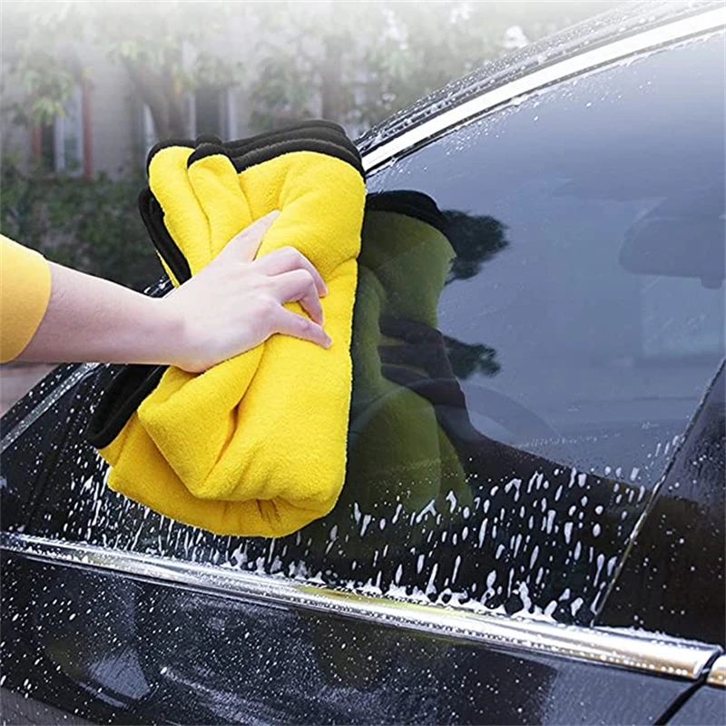 30x60CM Microfiber Car Towel Super Absorbent Car Wash Cloth Drying Rag for  Cars Polishing Household Window Cleaning Tools - AliExpress