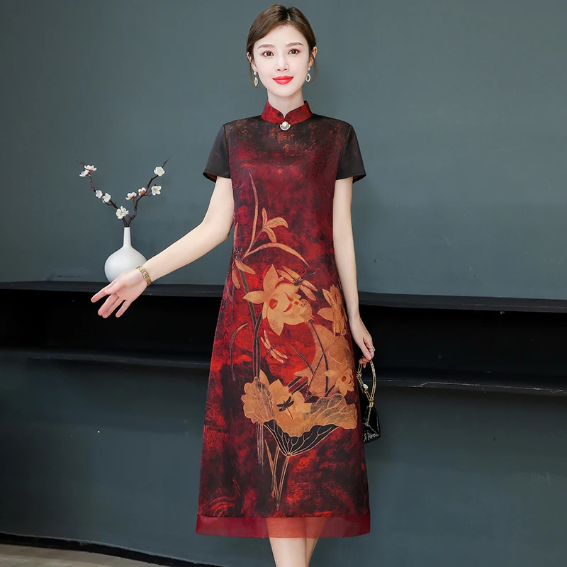 

Summer Women Casual Satin Maxi Dress new Bodycon Elegant Party Midi Dress 5XL Vestidos