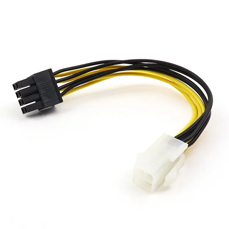 CPU Power Converter Cable 1pcs/2pcs/5pcs 4 Pin Male To 8 Pin Female CPU Power Converter Cable Lead Adapter 4Pin To 8pin Office Supplies