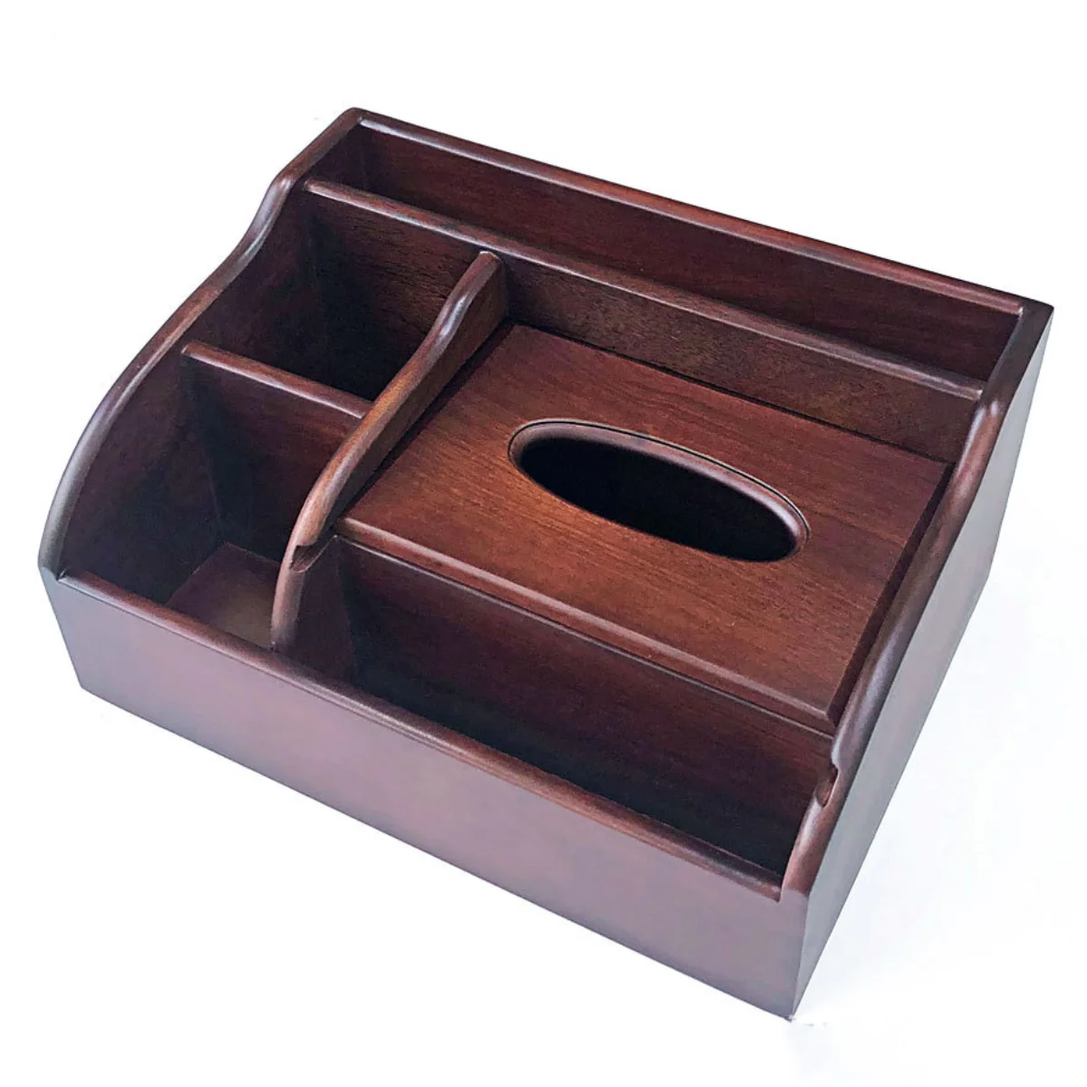 

Mahogany Tissue Box Living Room Solid Wood Remote Control Jewelry Organizer Wooden Chinese Paper Drawer Simple Plain Napkin Box