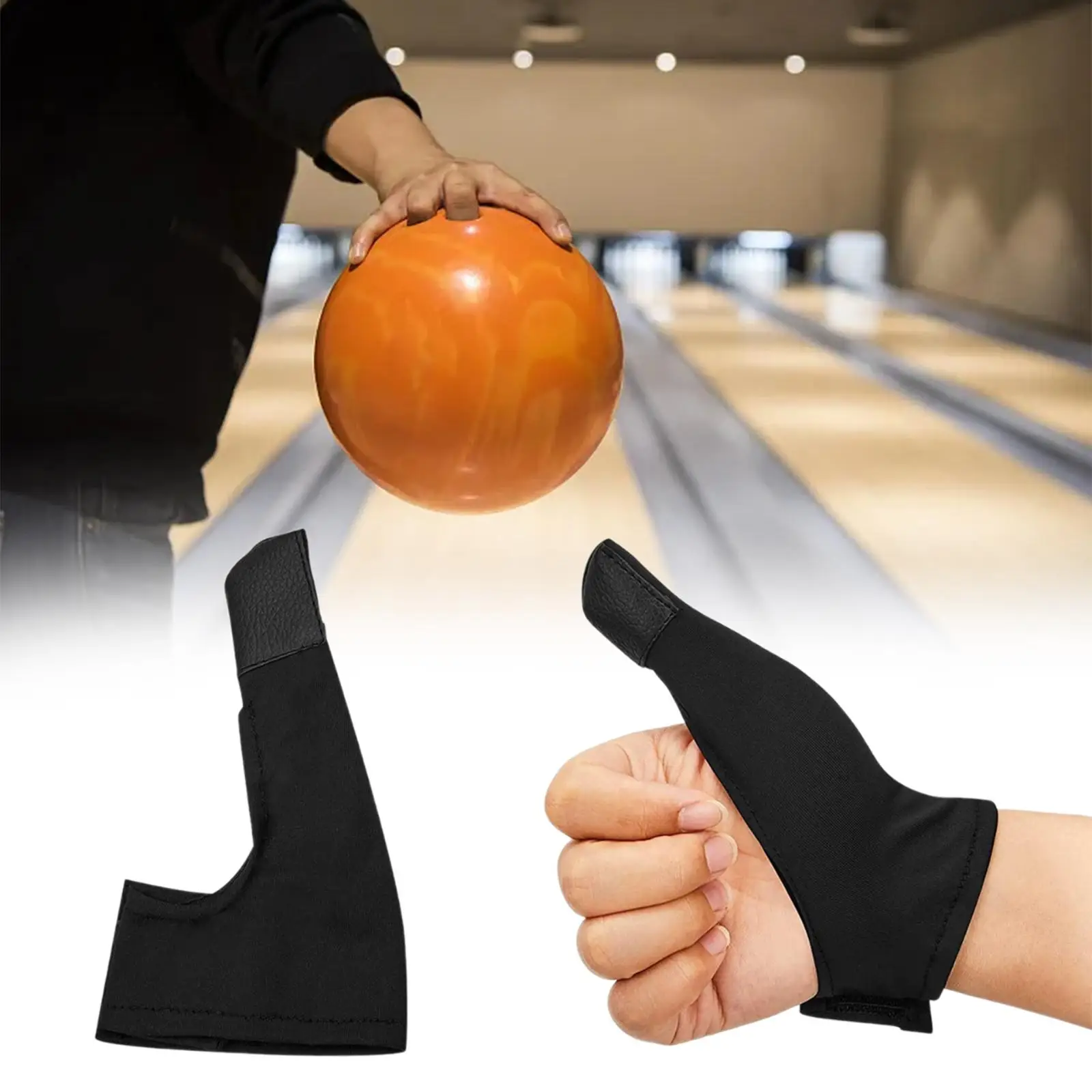 Bowling Finger Socks Bowling Gloves Elastic Bowling Finger Guard Sleeve Comfortable Practical Protective Bowling Thumb Socks