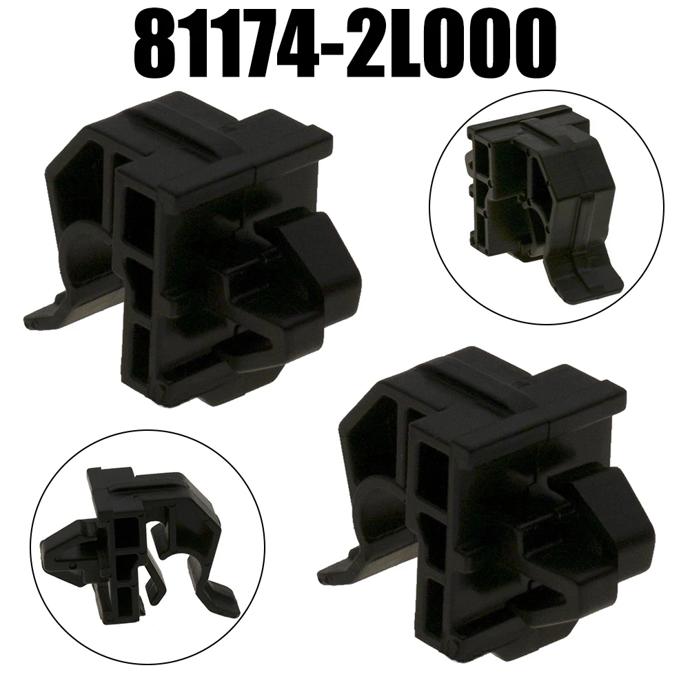 

2Pcs Black Plastic Hood Support Rod Retainer Clip For Kia Forte Soul 2010-2013 OEM Number 81174-2L000 Car Accessories