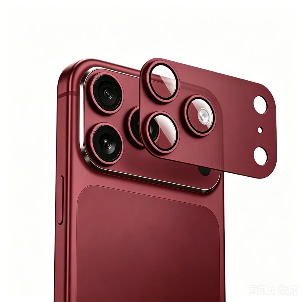 Enhanced Metal Armor Lens Protector with Tempered Glass Cover