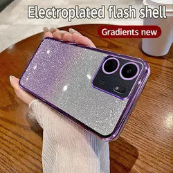 Glitter Sequins Protective Phone Case for Redmi Note 8pro (Purple)