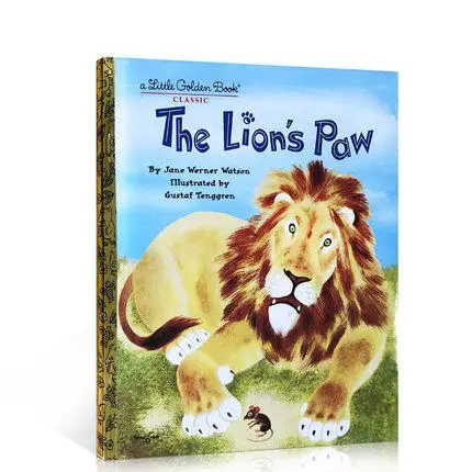 

MiluMilu Original Children Popular Books The Lion's Paw (Little Golden Book) Colouring English Activity Story Picture Book For