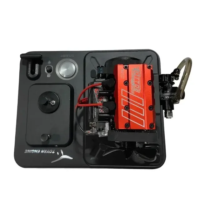TOYAN FS-L200 Engine Model Toy Full Metal Hand-made Electric High-end Scientific Experiment Teaching Aids Engine and Base Gift 5