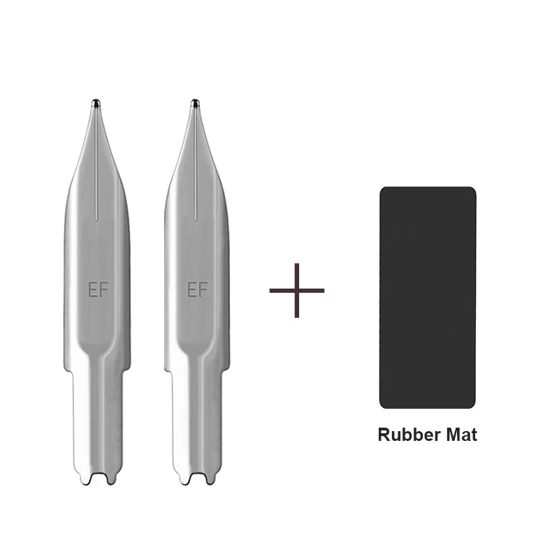 Replace EF/F Nib For MAJOHN A1/A2/A3 Press Resin Fountain Pens For Majohn A1 Ink Pen Accessories Writing Nib With Rubber Mat 5