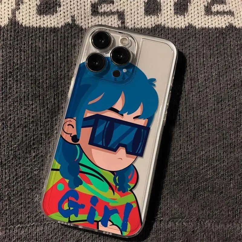 Punk Couple Angel Design Phone Case - Stylish and Protective