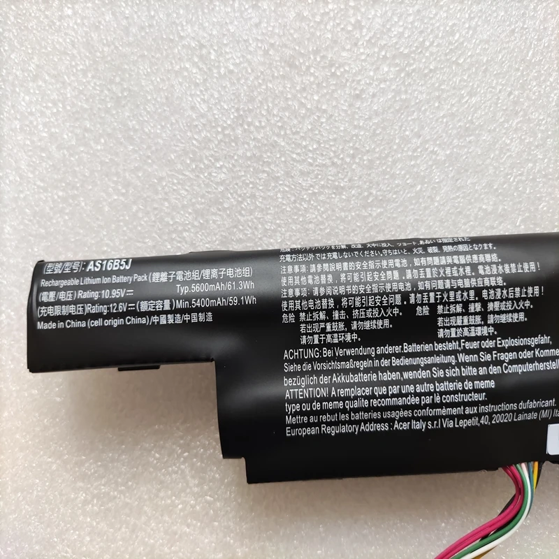 Bateria para Acer Aspire As16b5j As16b8j Nx. Geqam 001 E15 e5 575g 53vg 75md 5341 33bm F15 573g 550n 50bm 52qj 50w9 749w 78dn - Imagem 5