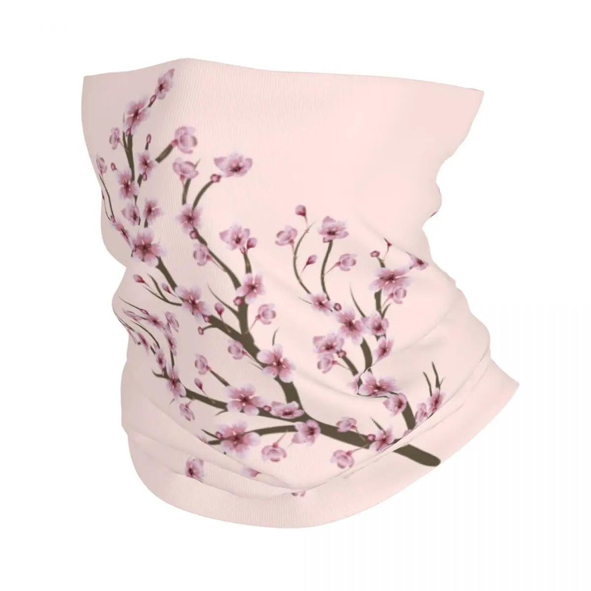 

Бандана в виде цветущей ветки сакуры, зимний обогреватель для шеи, женский ветрозащитный шарф для лица, шарф в виде цветка вишни, японский цветочный ободок