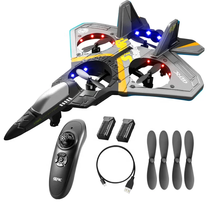 2.4G Radio Giroscopio Rc Fighter Jet Gravity Induction Aerobic Tumbling Glider Foam Led Aircraft Model Toy Gift For Children