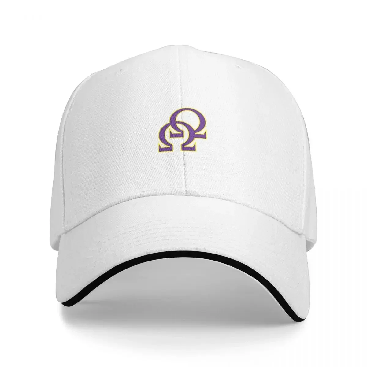 Que Double Omega Purple Gold Psi Phi Long T-Shirt Cap Berretto Da Baseball Cappello Da Baseball Berretto Cosplay Per Donna Uomo