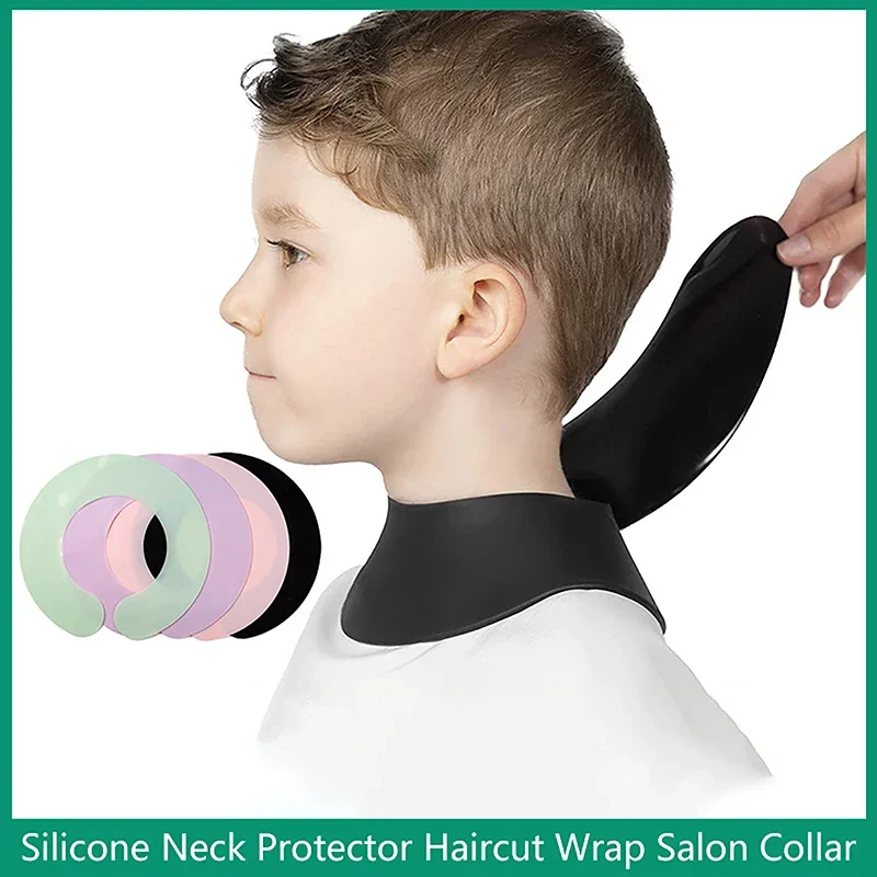 

Silicone Stylist Cutting Collar Hair Dyeing Shawl Waterproof Neck Cape Wrap Cover Barber Hairdressing Hair Coloring Accessories