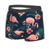 Flamingo Hibiscus Tropical Leaves Man's Boxer Briefs Underpants Highly Breathable Top Quality Birthday Gifts 2