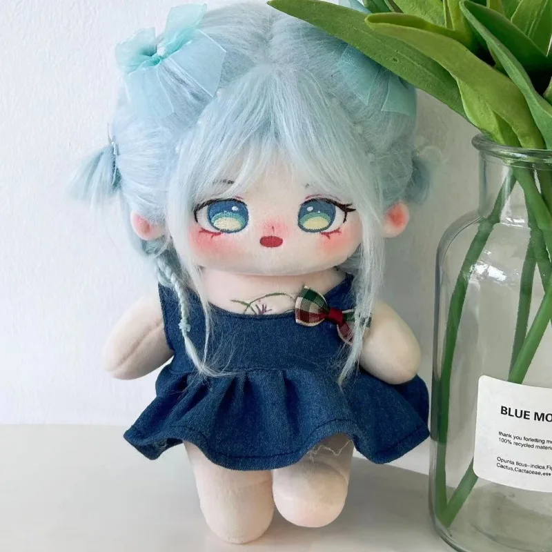 20cm Cute Cotton Doll Plush Toys Orchid Pattern Girl Stuffed